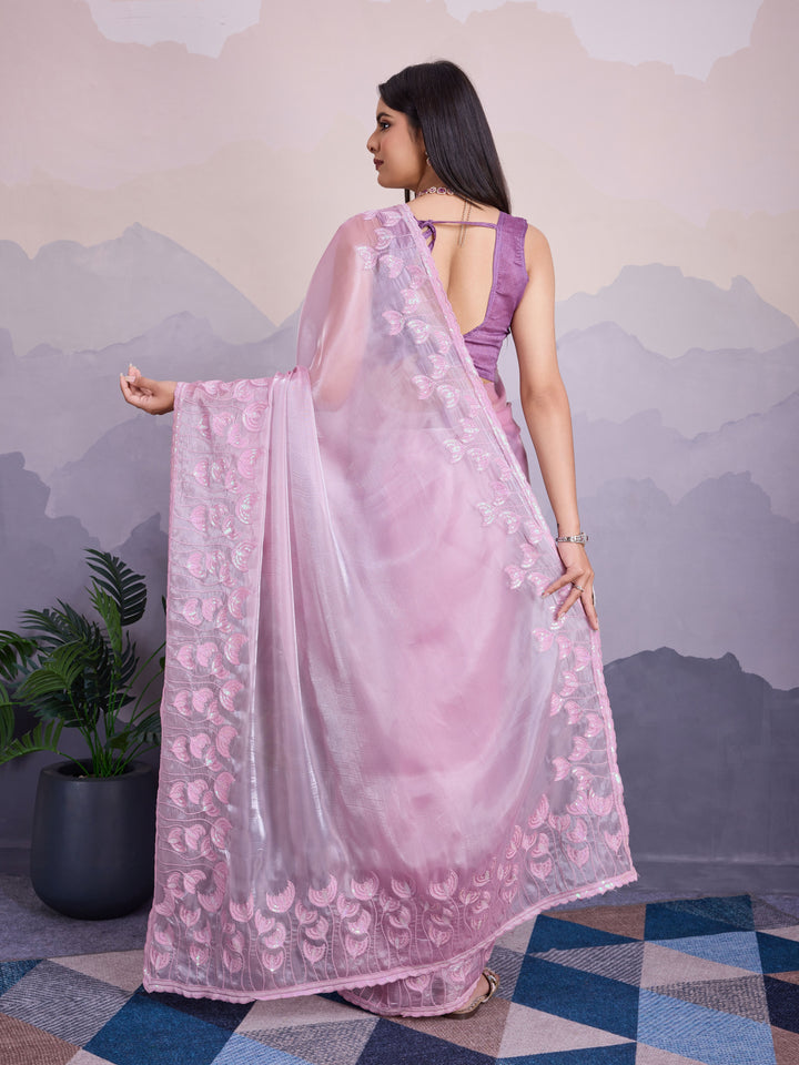 Stunning Jimmi Silk Saree with Blouse | Elegance Redefined for Weddings