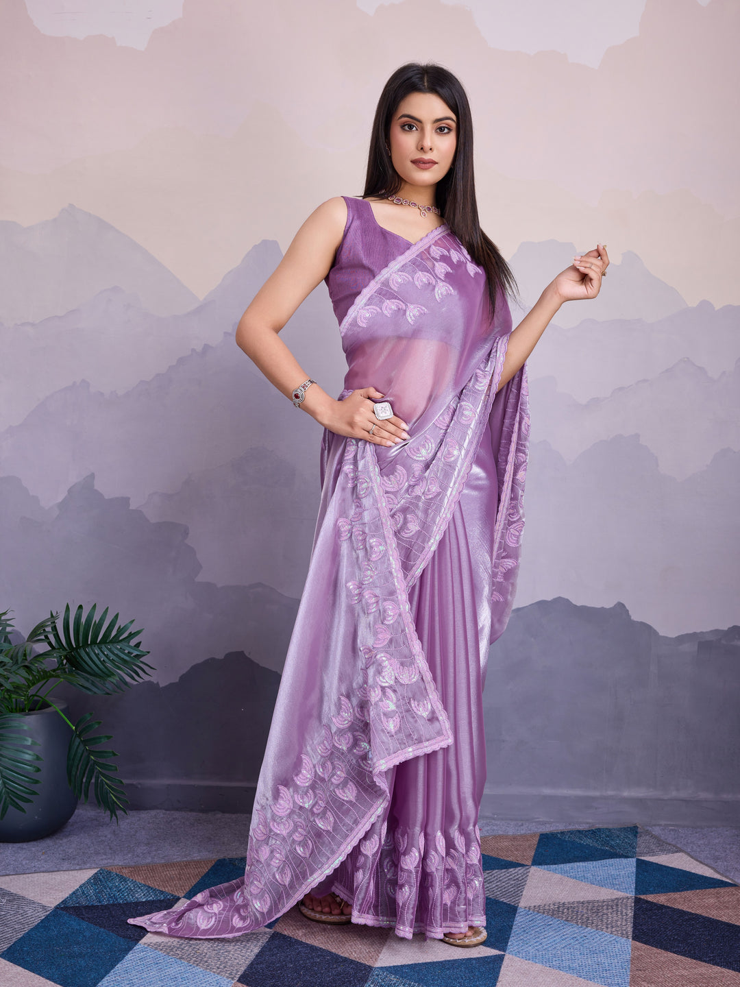 Stunning Jimmi Silk Saree with Blouse | Elegance Redefined for Weddings