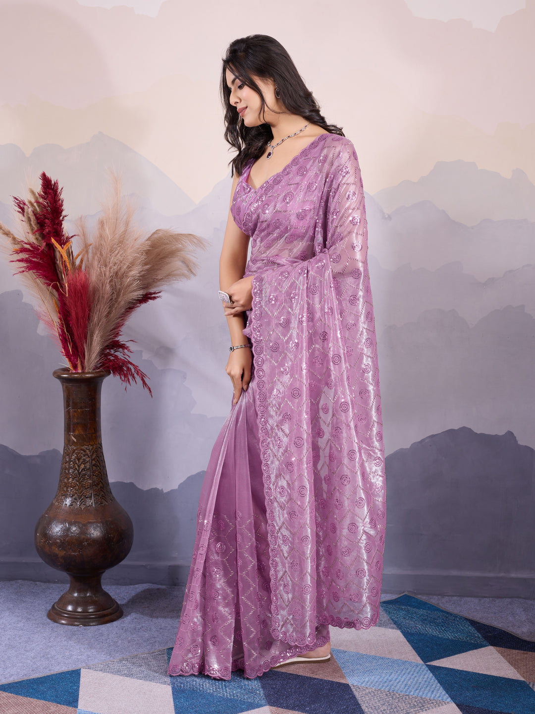 Stunning Twill Net Saree with | Unmatched Beauty for Grand Occasions