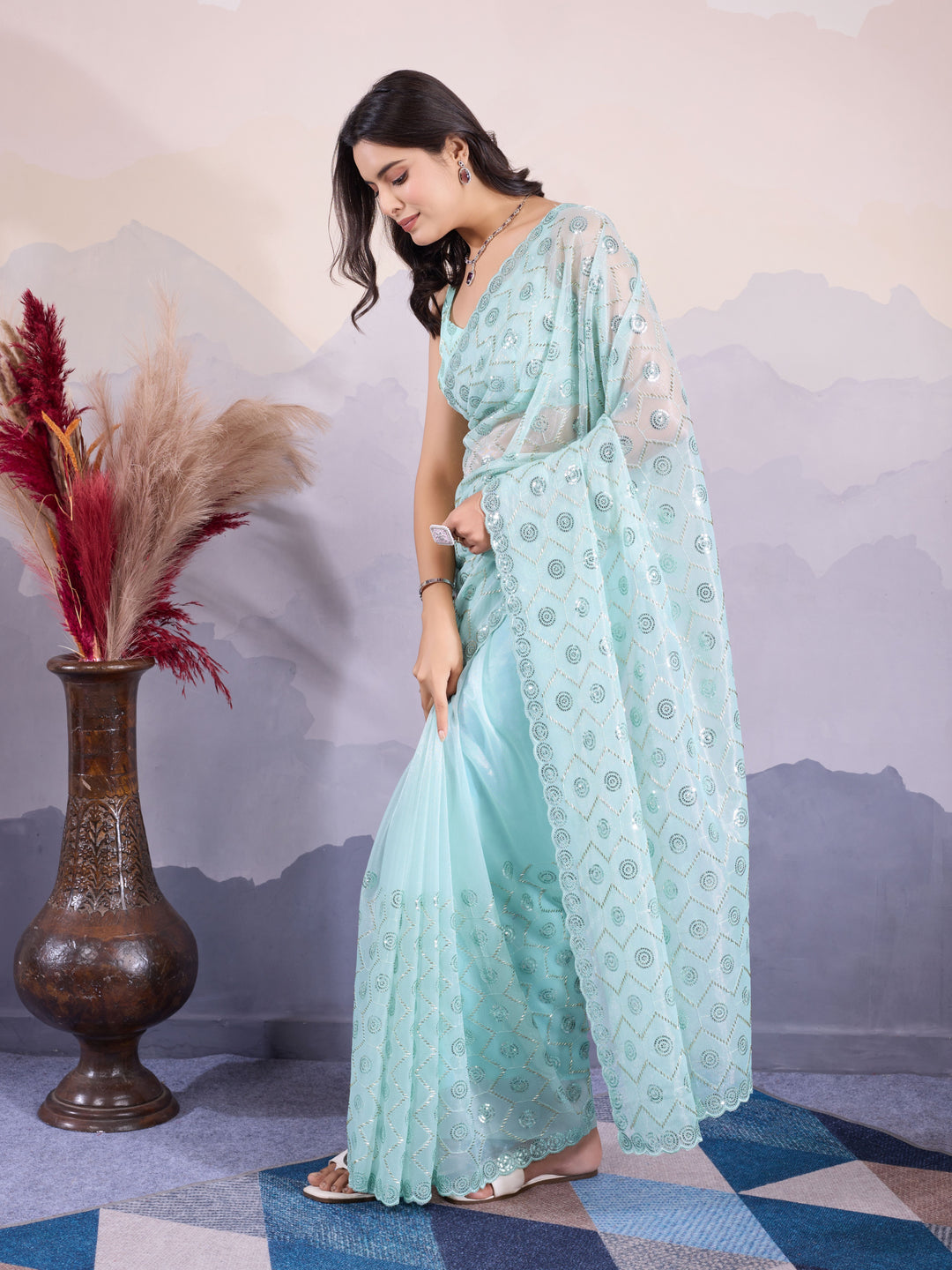 Stunning Twill Net Saree with | Unmatched Beauty for Grand Occasions