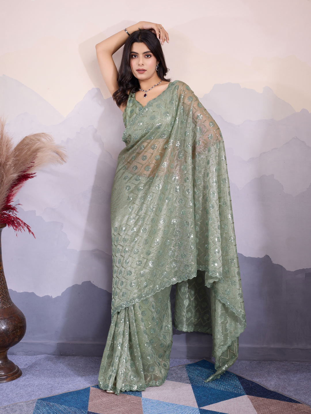 Stunning Twill Net Saree with | Unmatched Beauty for Grand Occasions