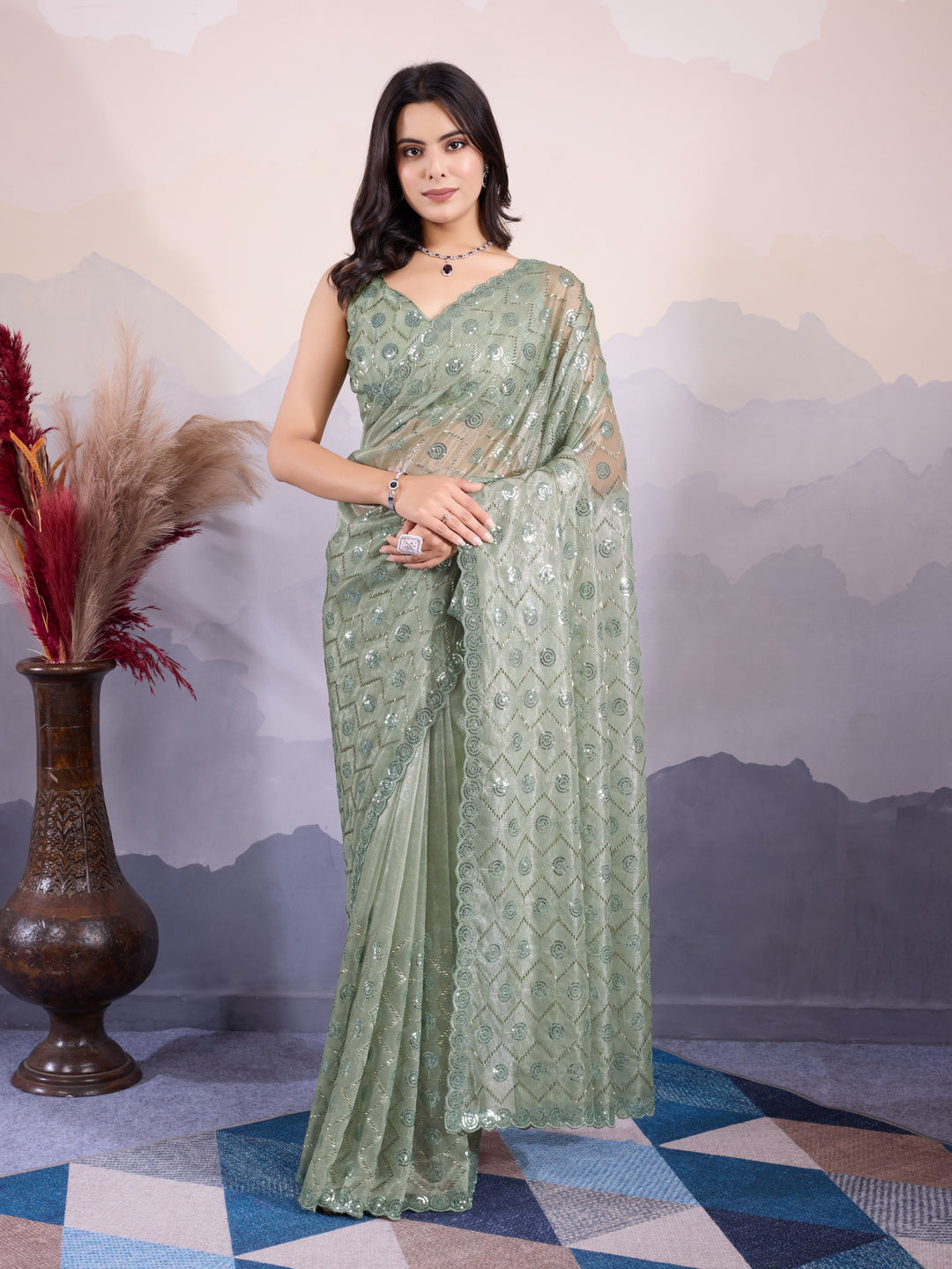 Stunning Twill Net Saree with | Unmatched Beauty for Grand Occasions