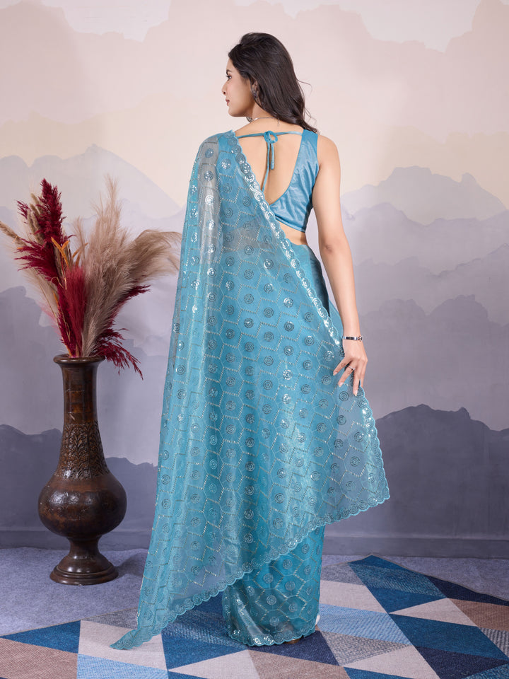 Stunning Twill Net Saree with | Unmatched Beauty for Grand Occasions