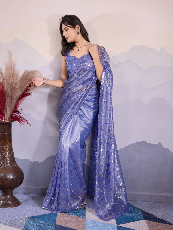 Stunning Twill Net Saree with | Unmatched Beauty for Grand Occasions