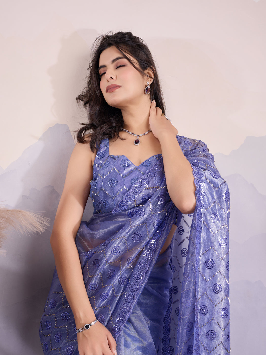 Stunning Twill Net Saree with | Unmatched Beauty for Grand Occasions