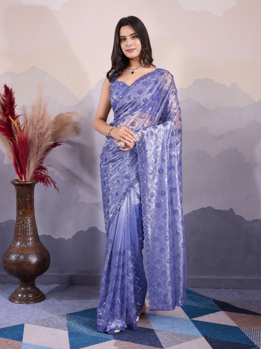 Stunning Twill Net Saree with | Unmatched Beauty for Grand Occasions