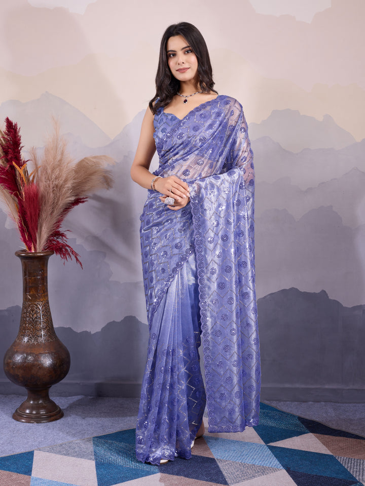 Stunning Twill Net Saree with | Unmatched Beauty for Grand Occasions