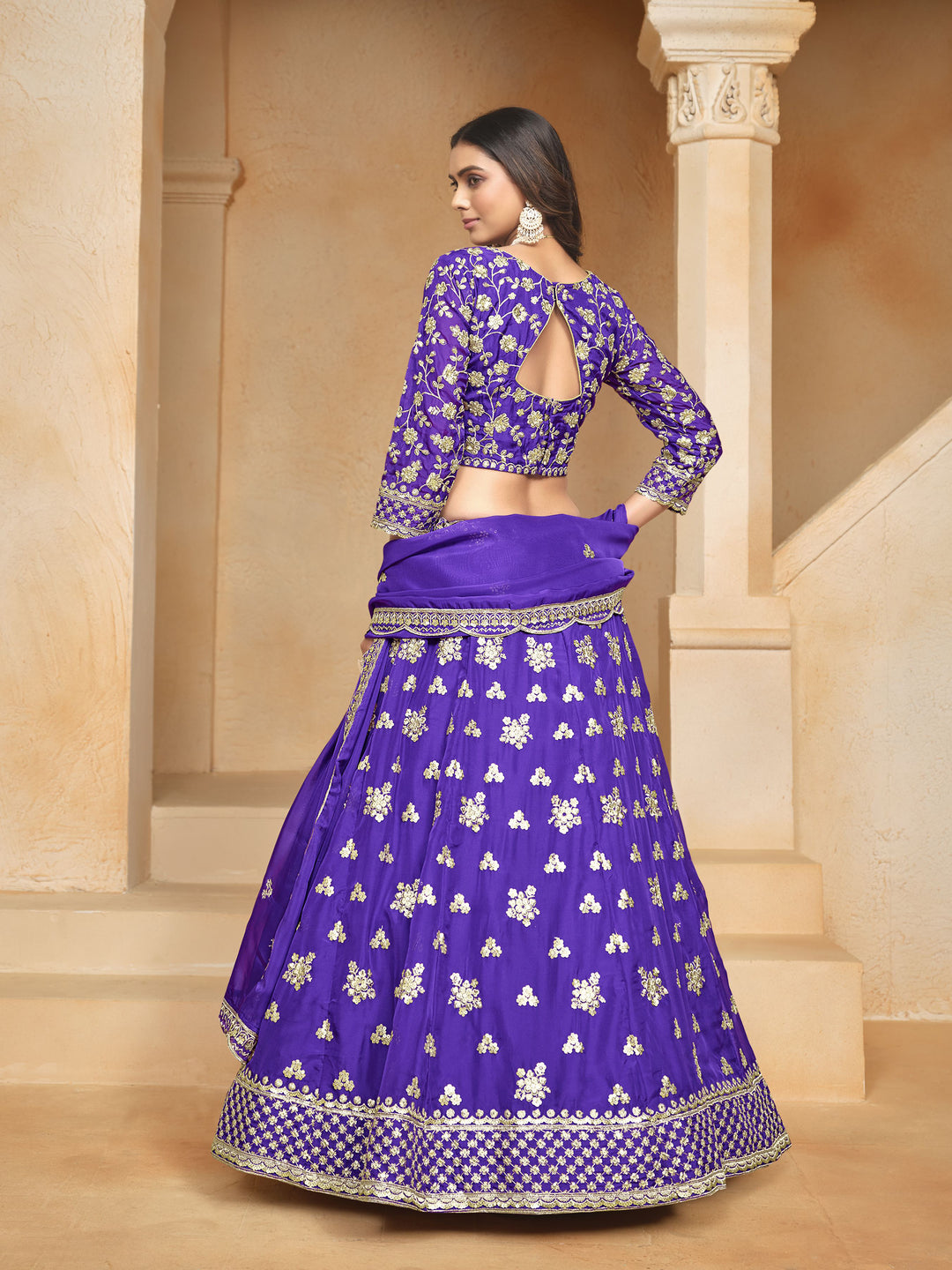 Organza Lehenga | Jari Designer & Sequins Embroidery Work for Special Events