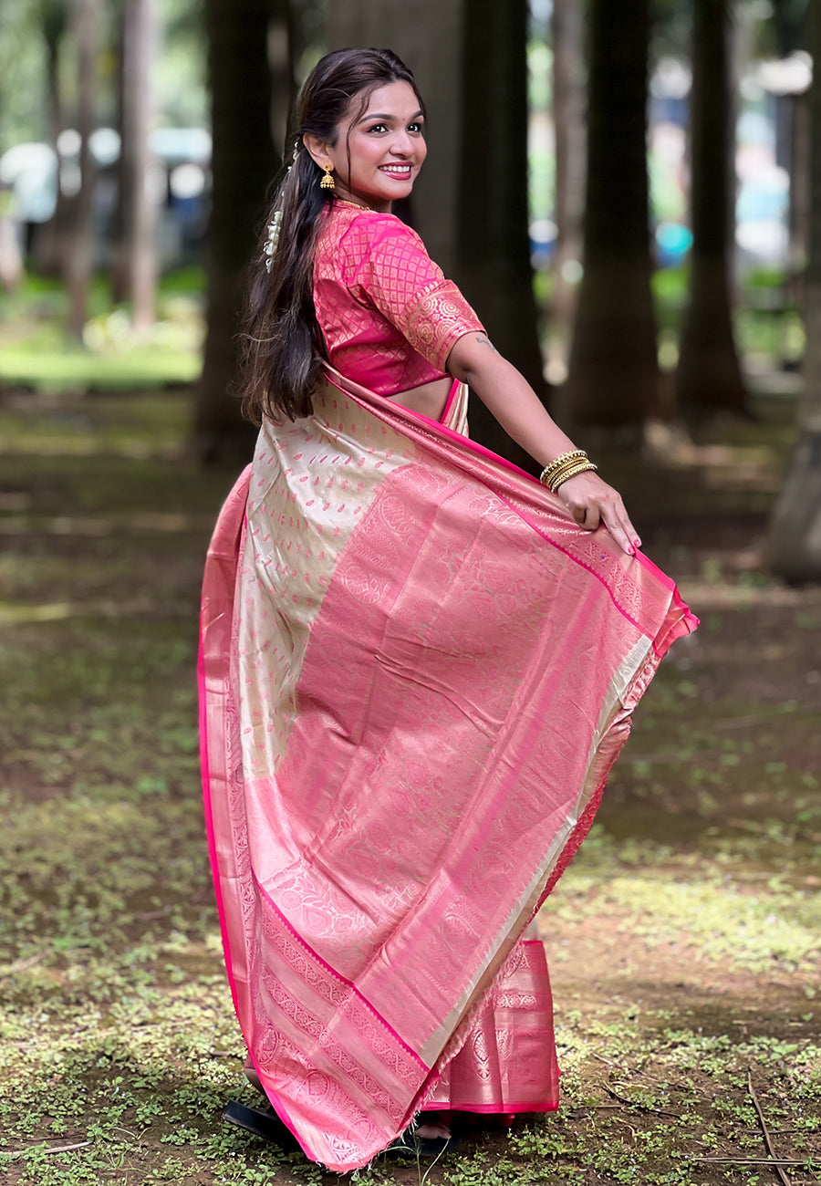 Tissue Silk Saree | Lightweight and Comfortable Saree with Premium Work