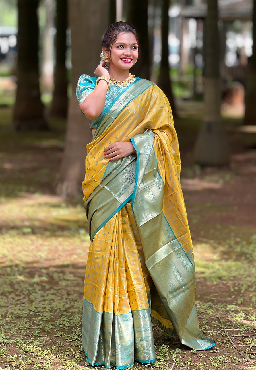 Tissue Silk Saree | Lightweight and Comfortable Saree with Premium Work