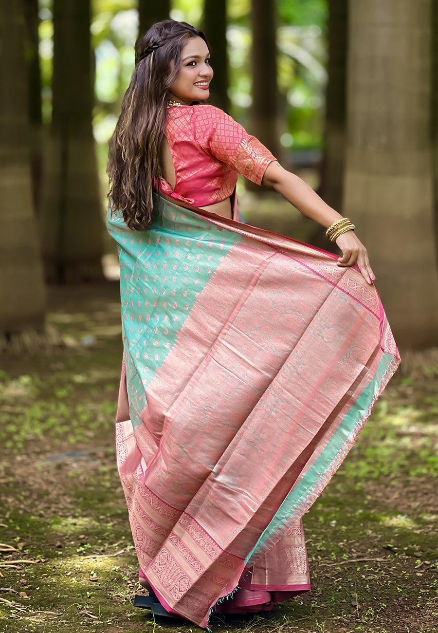 Tissue Silk Saree | Lightweight and Comfortable Saree with Premium Work