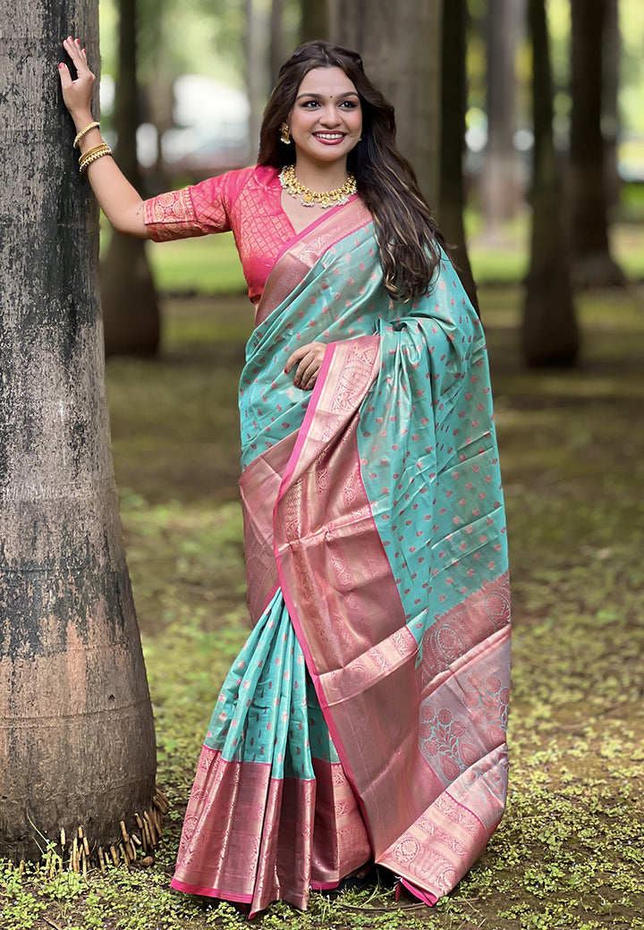 Tissue Silk Saree | Lightweight and Comfortable Saree with Premium Work