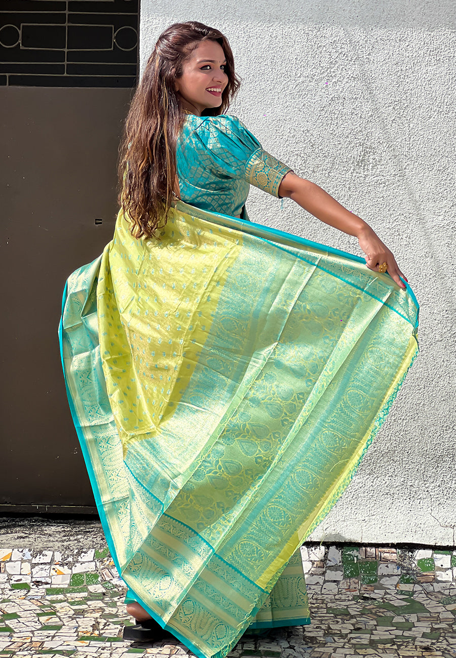 Tissue Silk Saree | Lightweight and Comfortable Saree with Premium Work