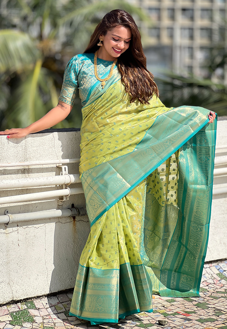 Tissue Silk Saree | Lightweight and Comfortable Saree with Premium Work