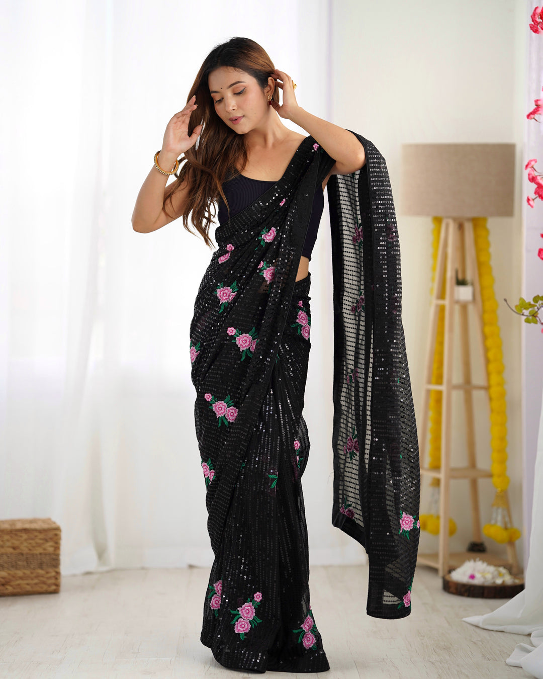 Georgette Saree | Graceful Attire for Special Events with Premium Work