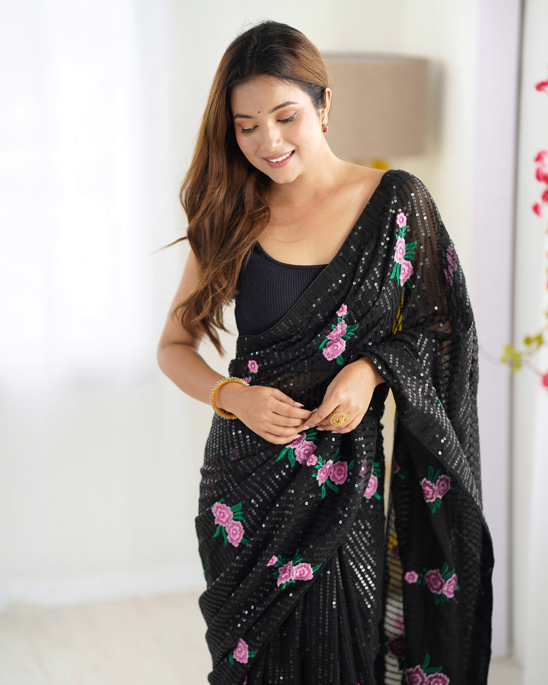 Georgette Saree | Graceful Attire for Special Events with Premium Work