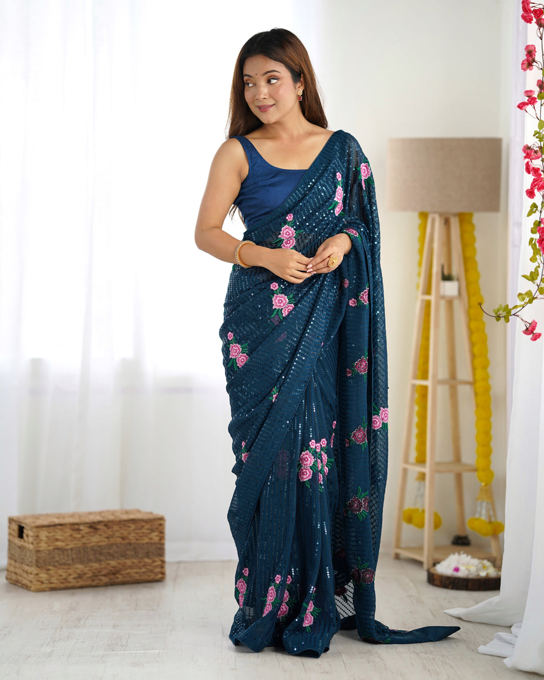 Georgette Saree | Graceful Attire for Special Events with Premium Work