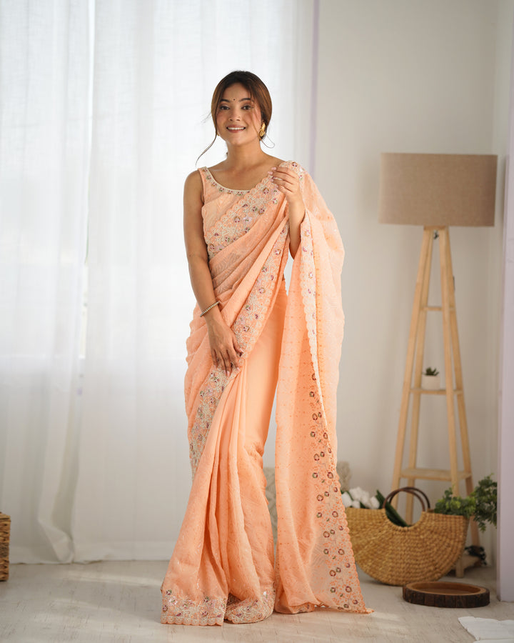 Stunning Georgette Saree | Elegance Redefined for Weddings