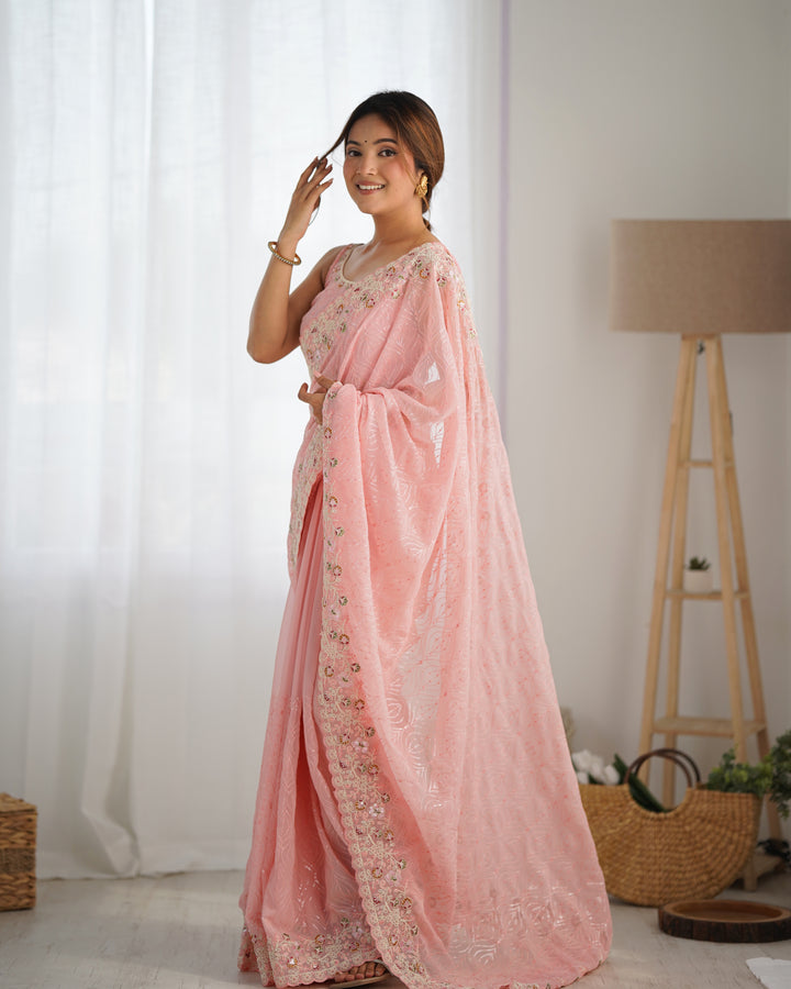 Stunning Georgette Saree | Elegance Redefined for Weddings