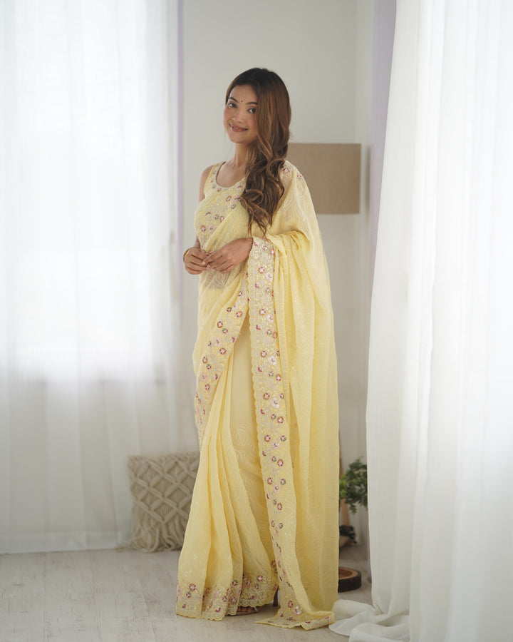 Stunning Georgette Saree | Elegance Redefined for Weddings