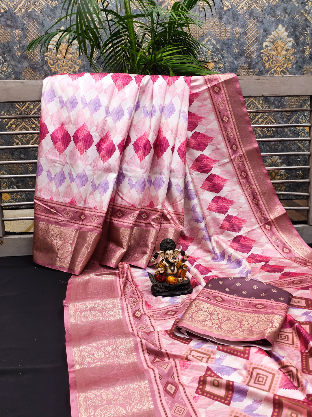 Dola Silk Saree | Designer Digital Print | Perfect for Weddings & Events