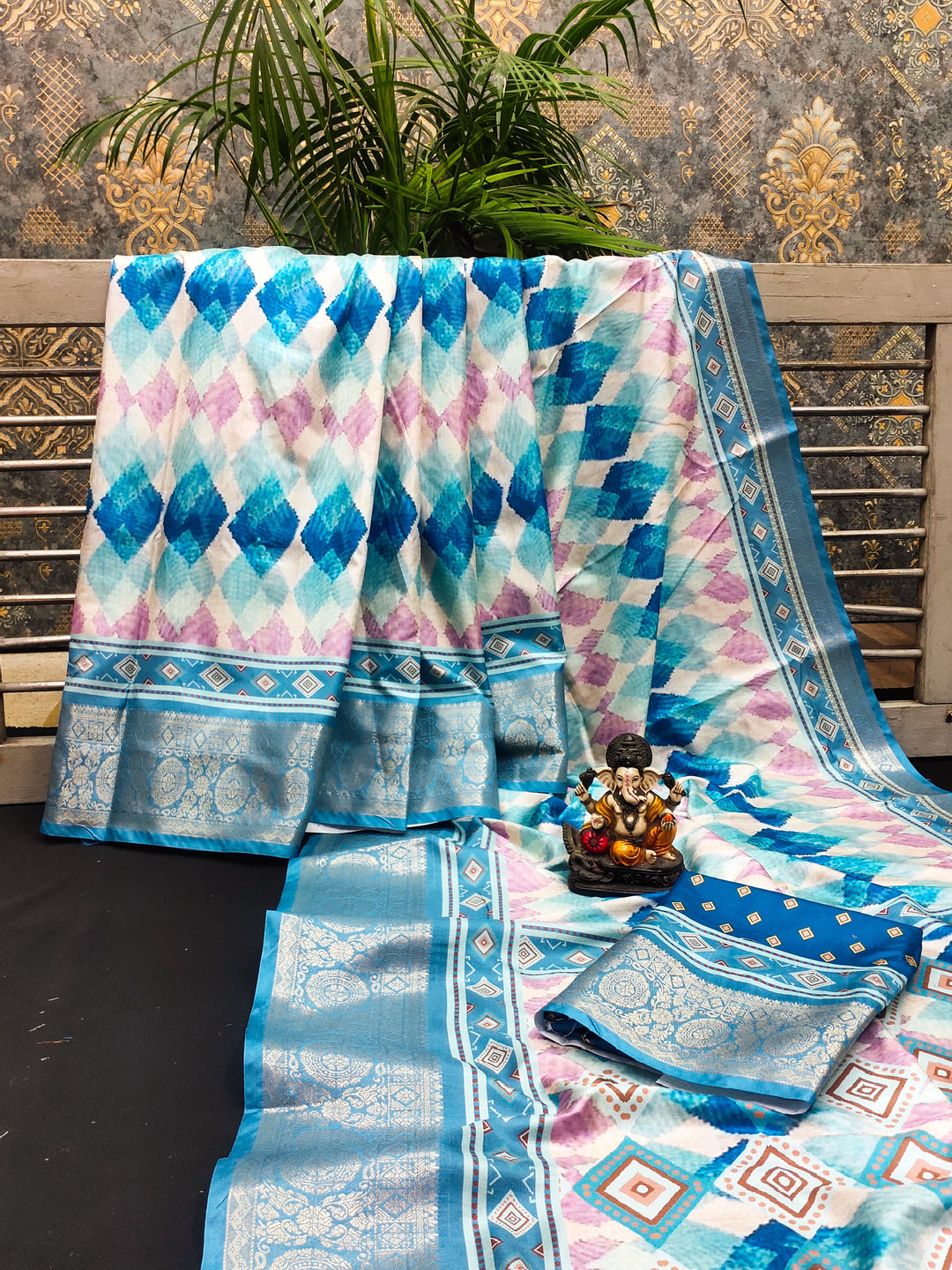 Dola Silk Saree | Designer Digital Print | Perfect for Weddings & Events