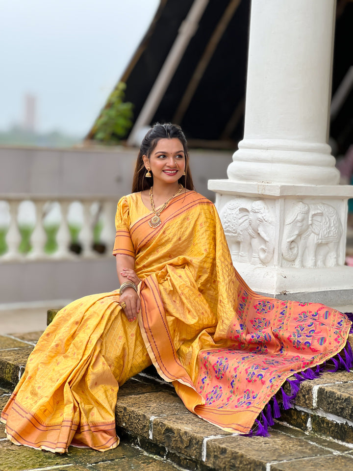 Elegant Moss-Chiffon Saree with Embroidery & Designer Foil Print | Perfect for Weddings & Festive Occasions