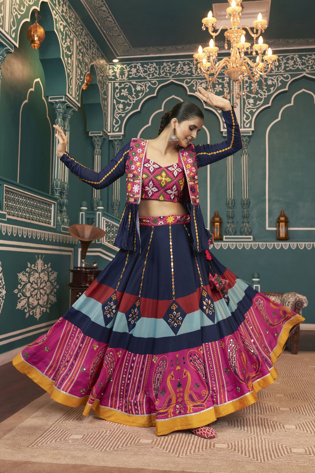 Designer Embroidered Viscose-Rayon Lehenga | Wedding & Party Special Event