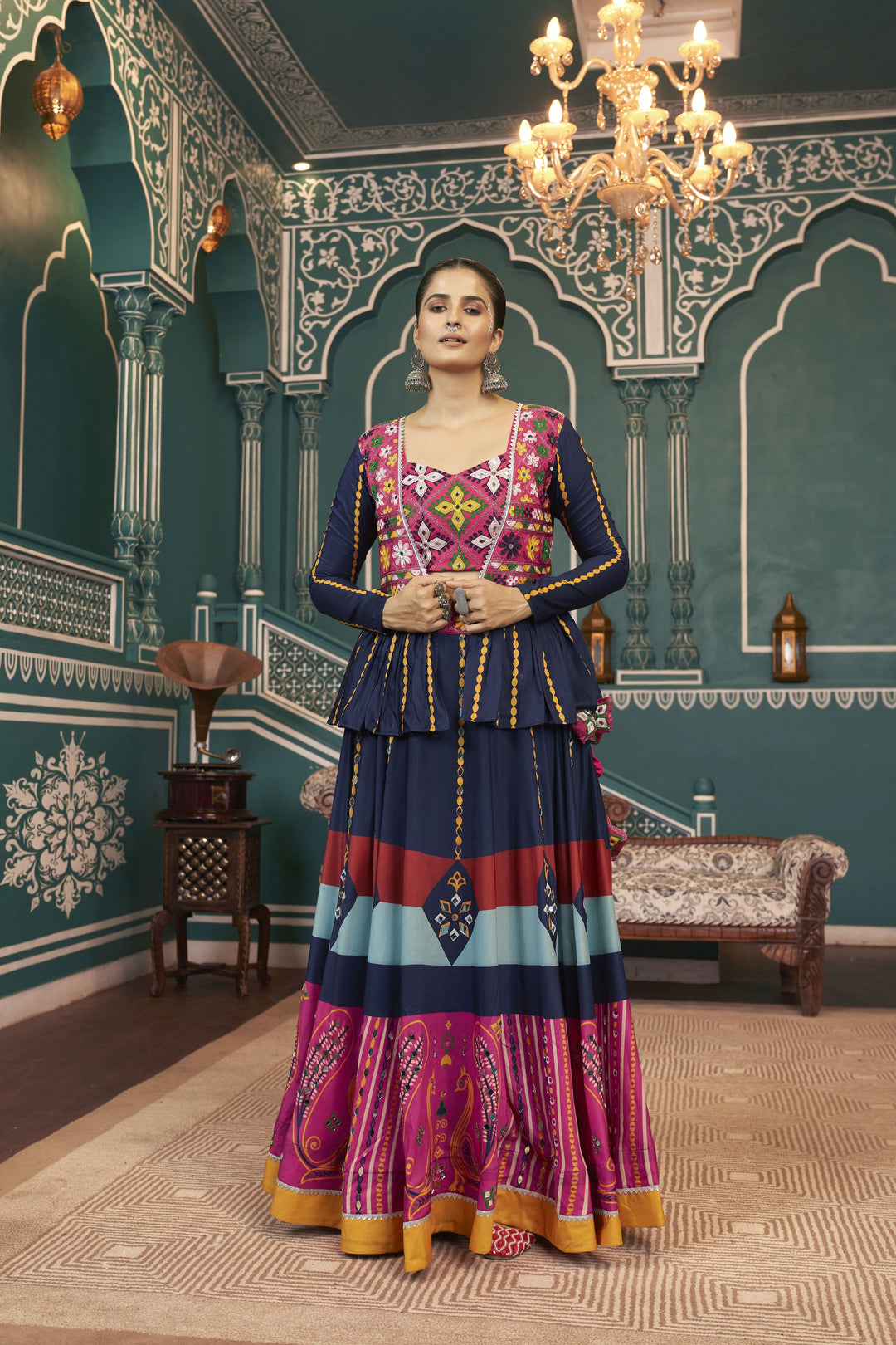 Designer Embroidered Viscose-Rayon Lehenga | Wedding & Party Special Event