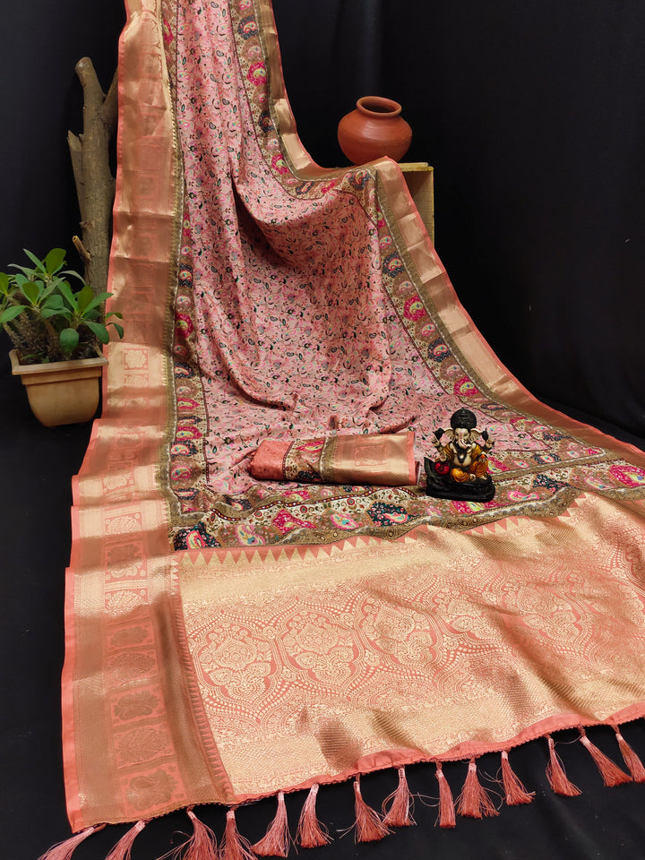 Elegant Pashmina & Silk Designer Saree | Digital Printed for Special Events