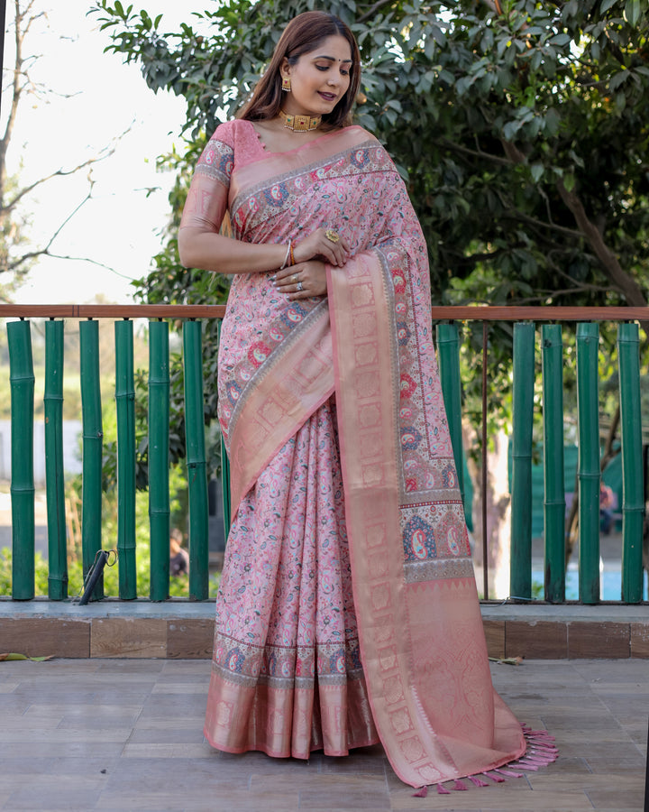 Elegant Pashmina & Silk Designer Saree | Digital Printed for Special Events