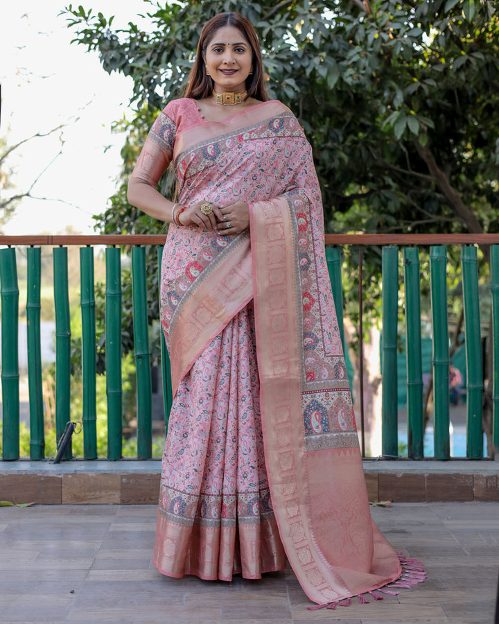 Elegant Pashmina & Silk Designer Saree | Digital Printed for Special Events