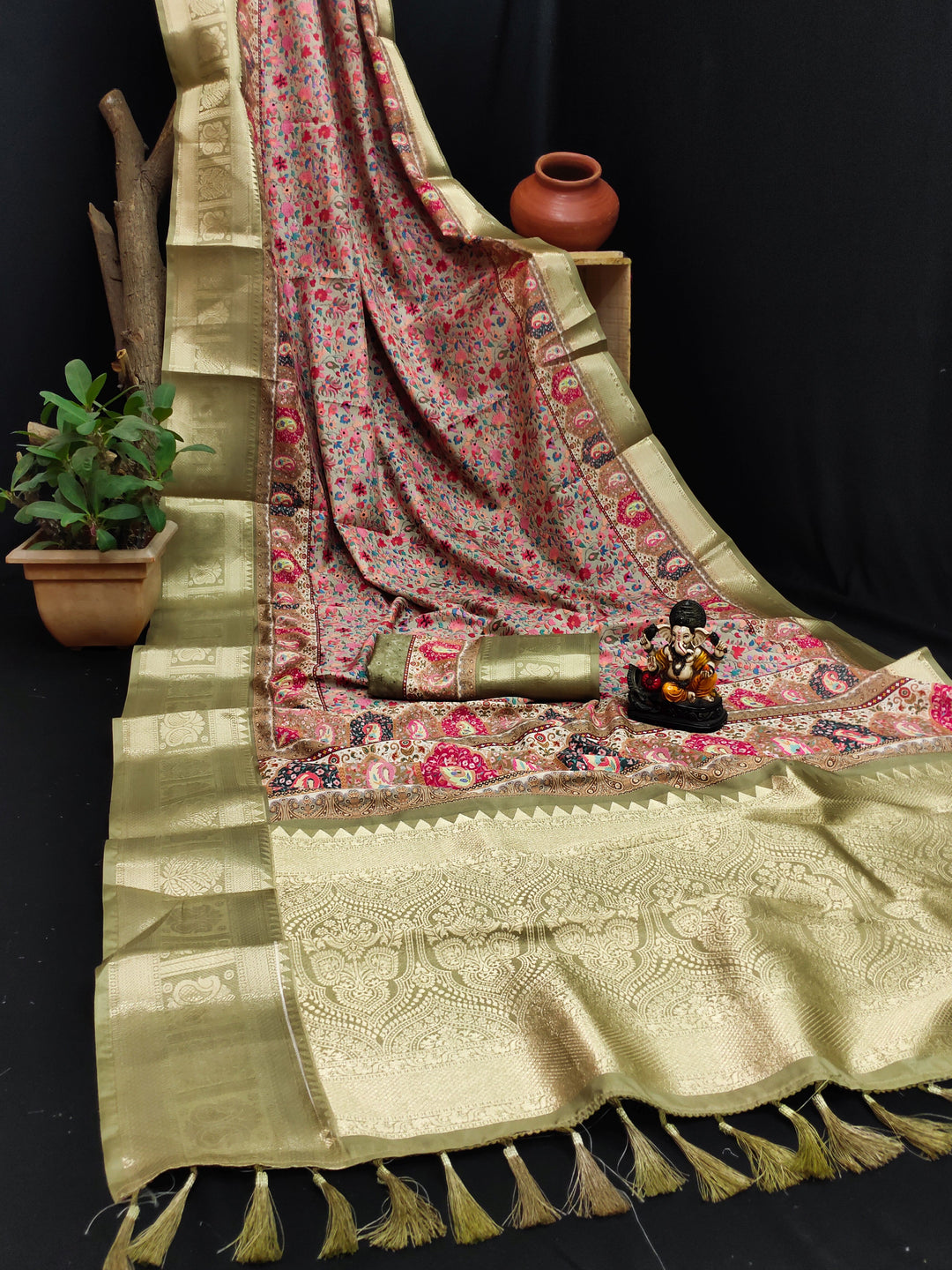 Elegant Pashmina & Silk Designer Saree | Digital Printed for Special Events