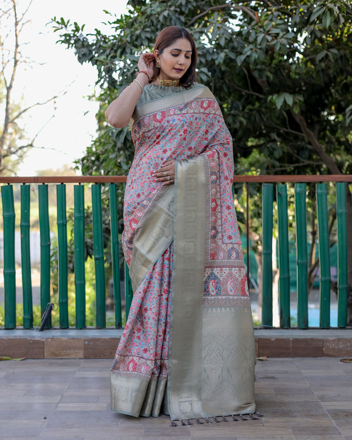 Elegant Pashmina & Silk Designer Saree | Digital Printed for Special Events