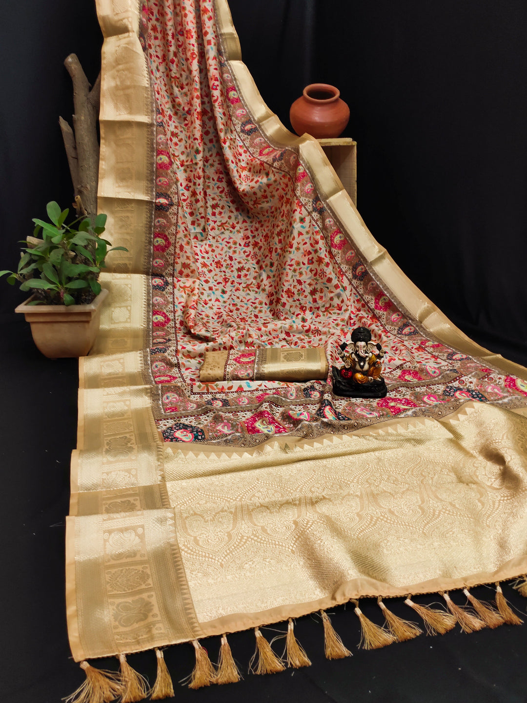 Elegant Pashmina & Silk Designer Saree | Digital Printed for Special Events