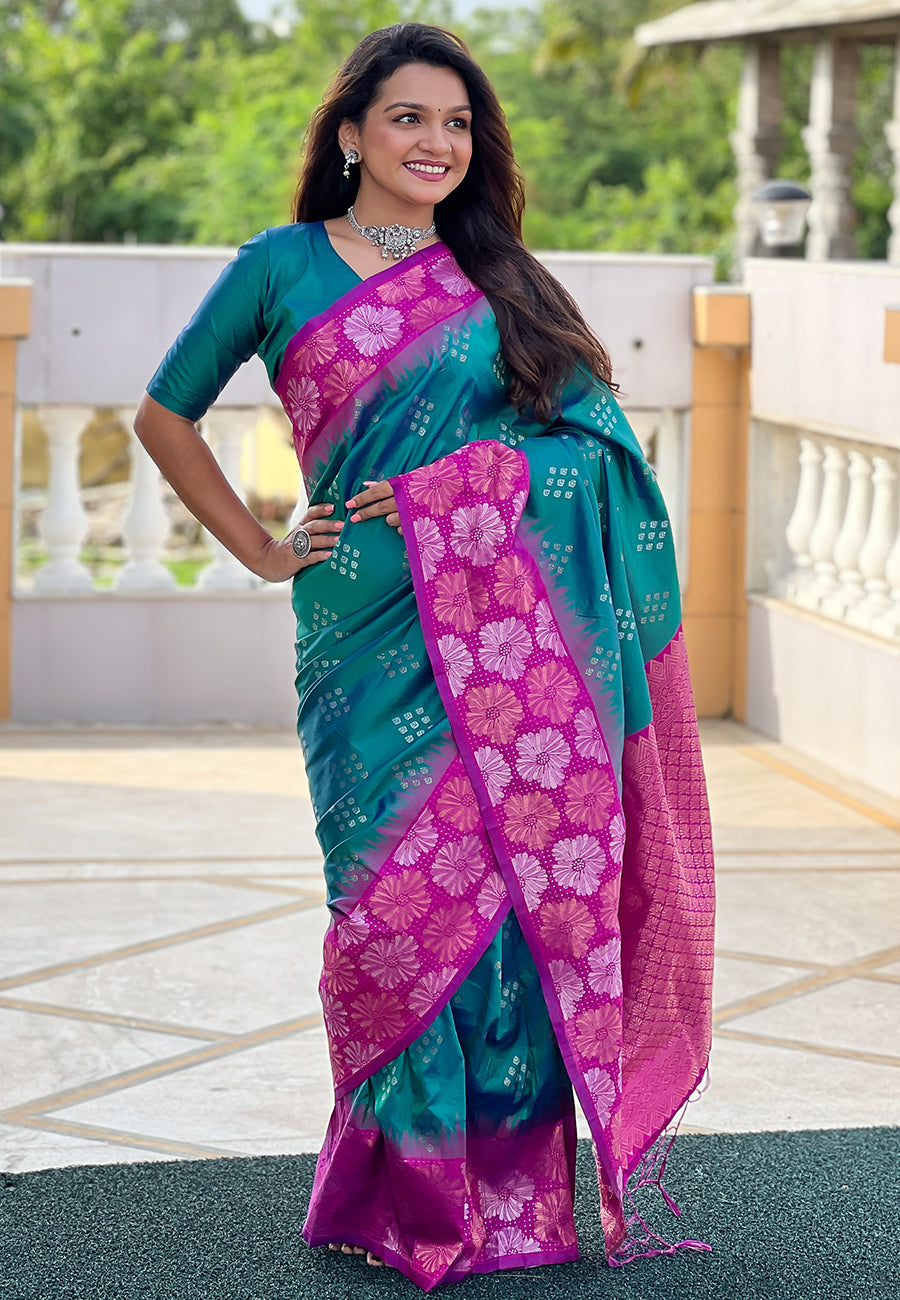 Designer Soft Silk  Saree | Beautified with Weaving Dual Jari Designer Work