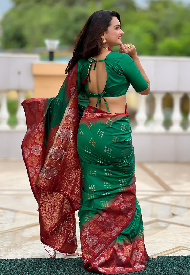 Designer Soft Silk  Saree | Beautified with Weaving Dual Jari Designer Work