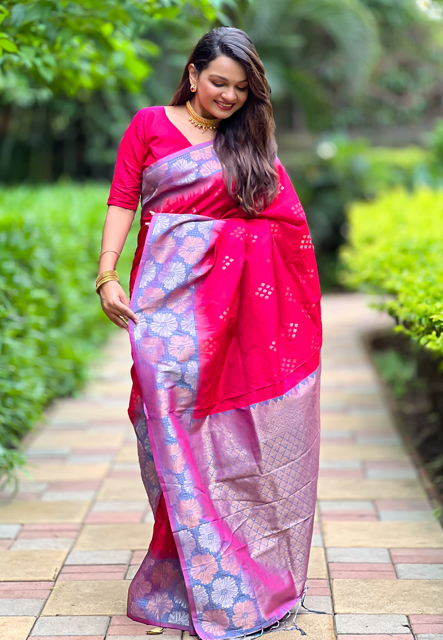 Designer Soft Silk  Saree | Beautified with Weaving Dual Jari Designer Work