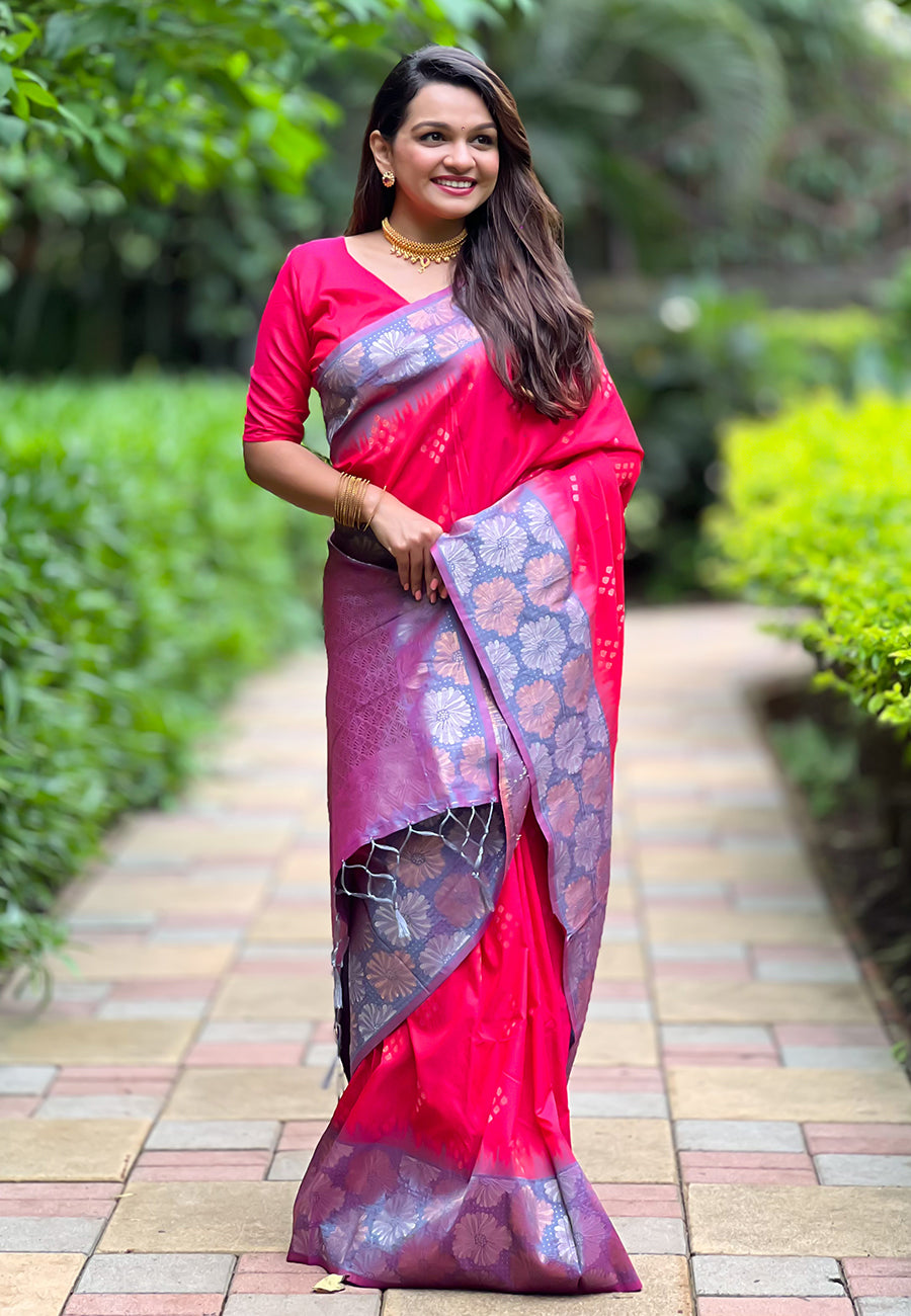 Designer Soft Silk  Saree | Beautified with Weaving Dual Jari Designer Work