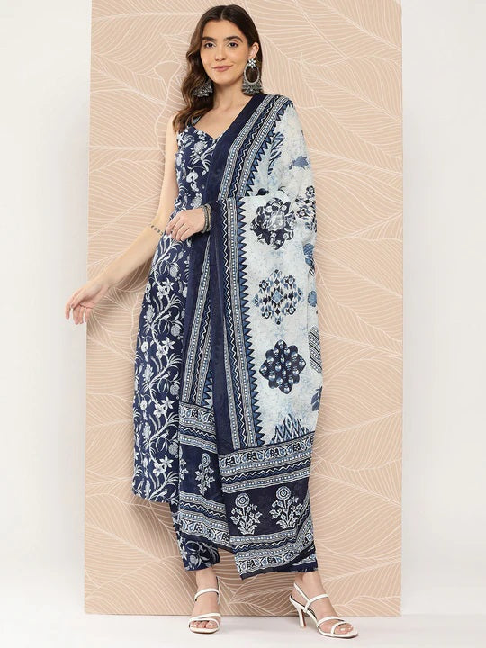 Printed Salwar Kameez in Soft Viscose Fabric | Elegant Ethnic Wear for Women