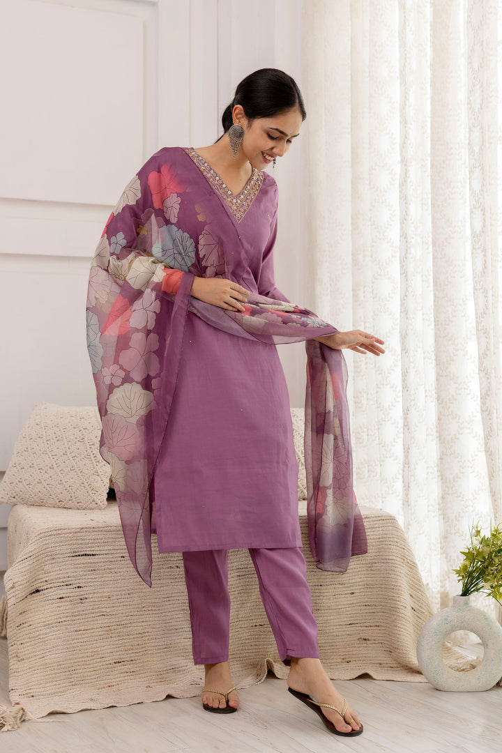 Elegant Viscose Salwar Kameez with Design Printed Dupatta | Stylish Ethnic Wear