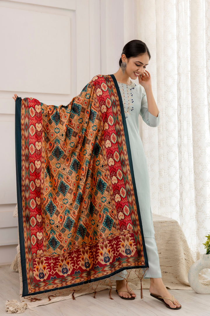 Graceful Viscose Salwar Kameez with design Printed Dupatta | Elegant Traditional Wear