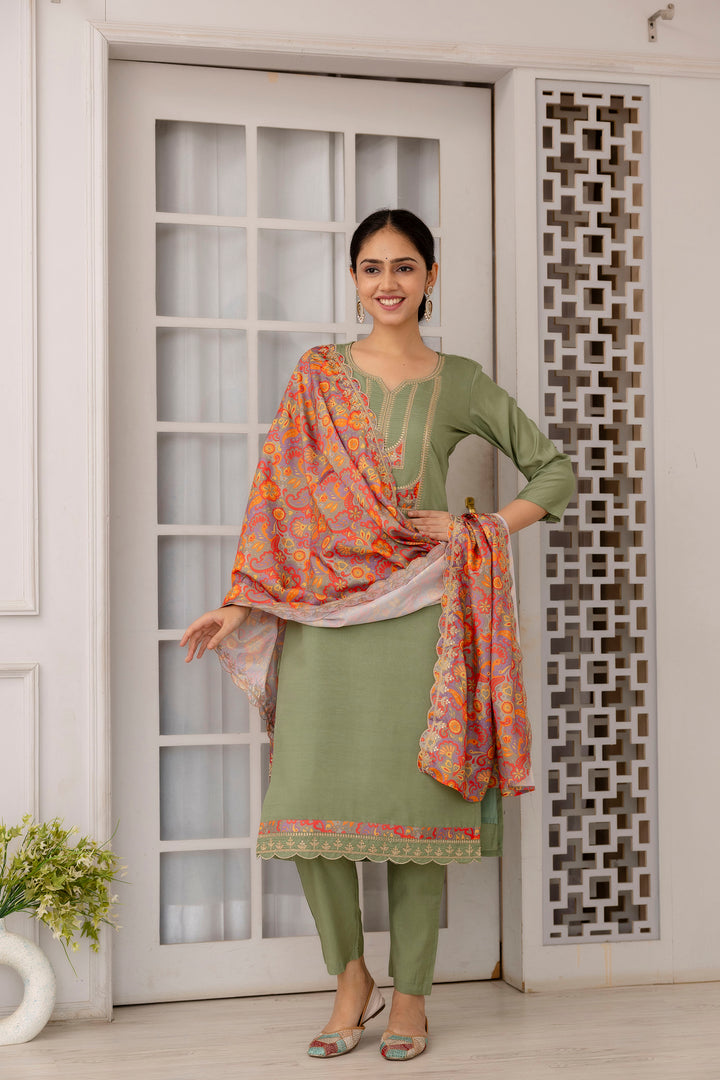 Graceful Viscose Salwar Kameez with design Printed Dupatta | Elegant Traditional Wear