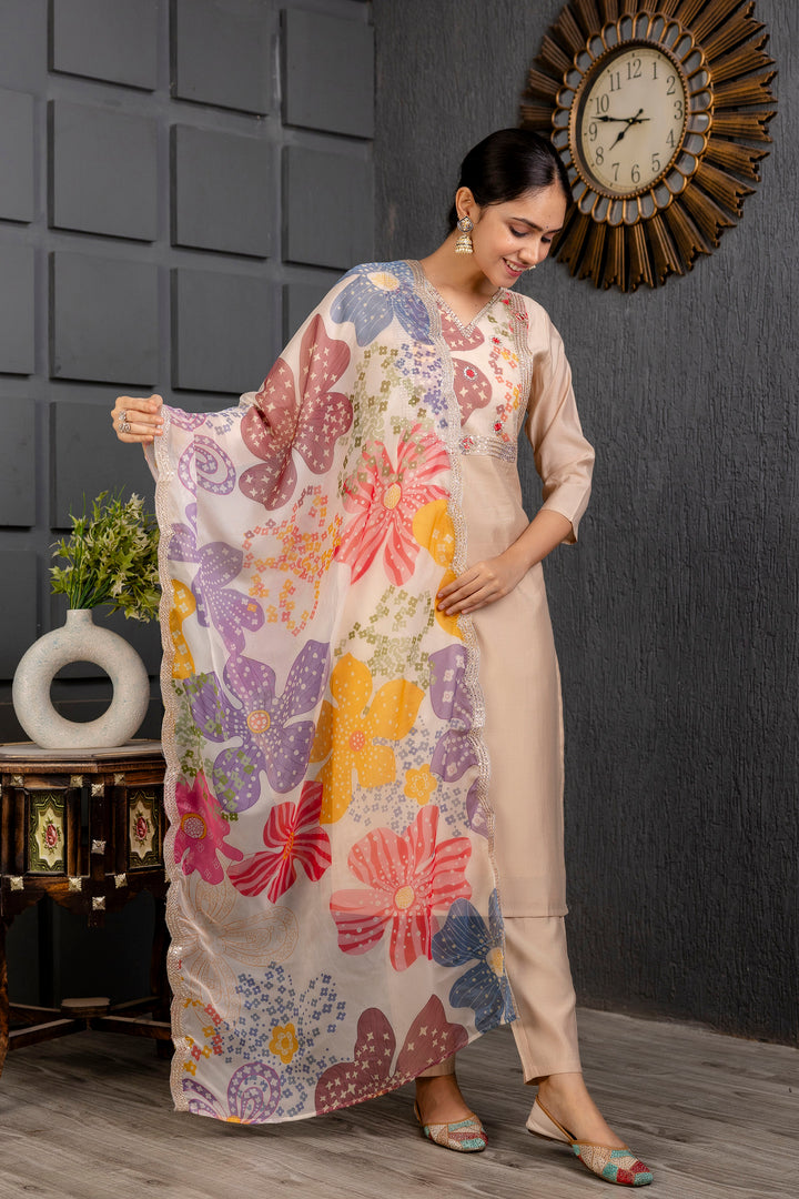 Graceful Viscose Salwar Kameez with design Printed Dupatta | Elegant Traditional Wear