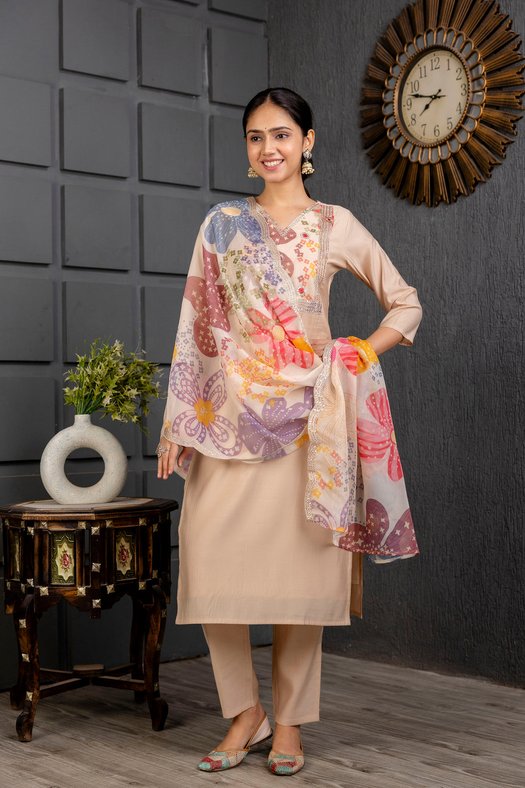 Graceful Viscose Salwar Kameez with design Printed Dupatta | Elegant Traditional Wear