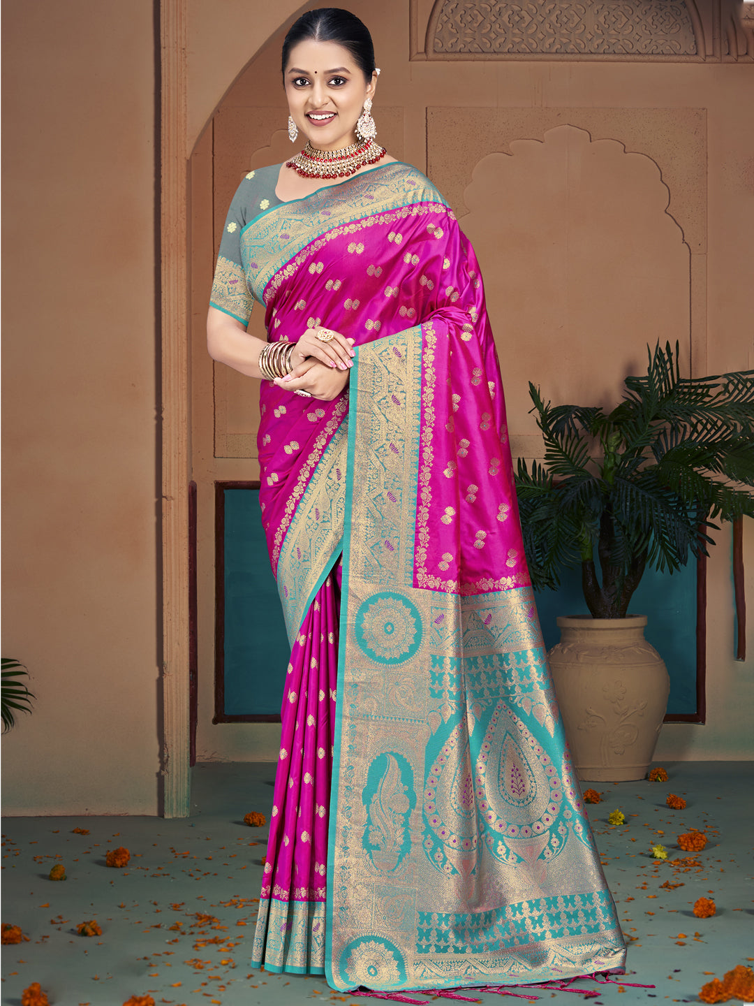 Silk Saree | Wevon Jacquard Designer for Weddings & Special Events