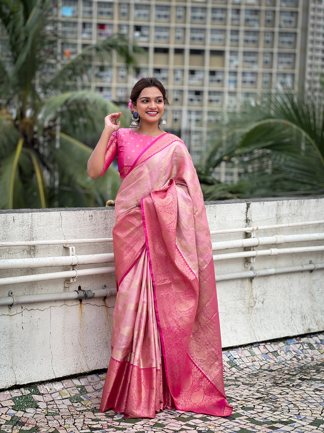 Elegant Tissue Silk Saree | Perfect Weaving Jari Designer Work