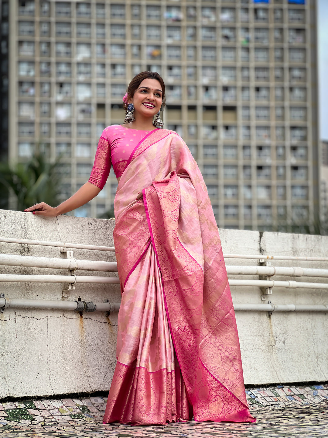 Elegant Tissue Silk Saree | Perfect Weaving Jari Designer Work