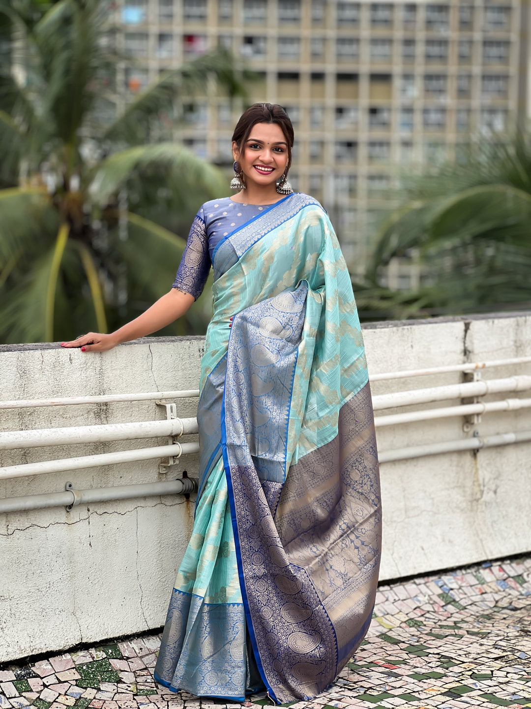 Elegant Tissue Silk Saree | Perfect Weaving Jari Designer Work