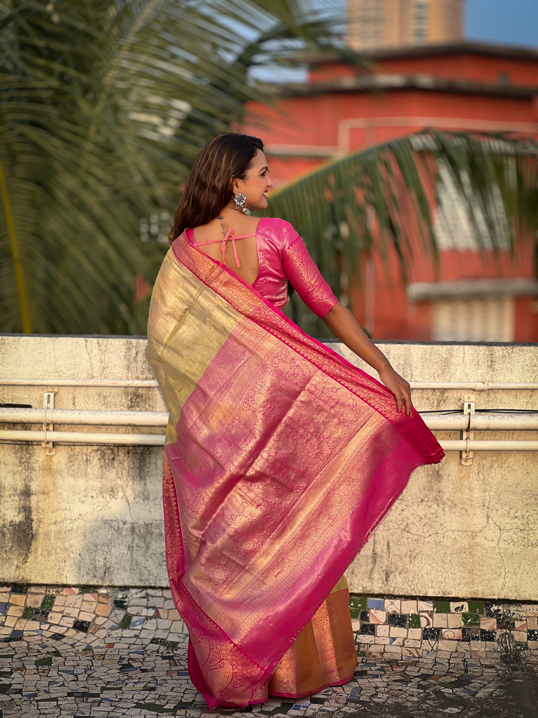 Elegant Tissue Silk Saree | Perfect Weaving Jari Designer Work